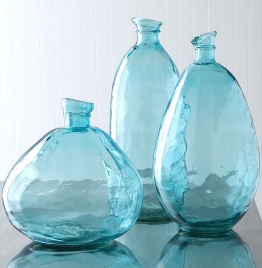 blue vases