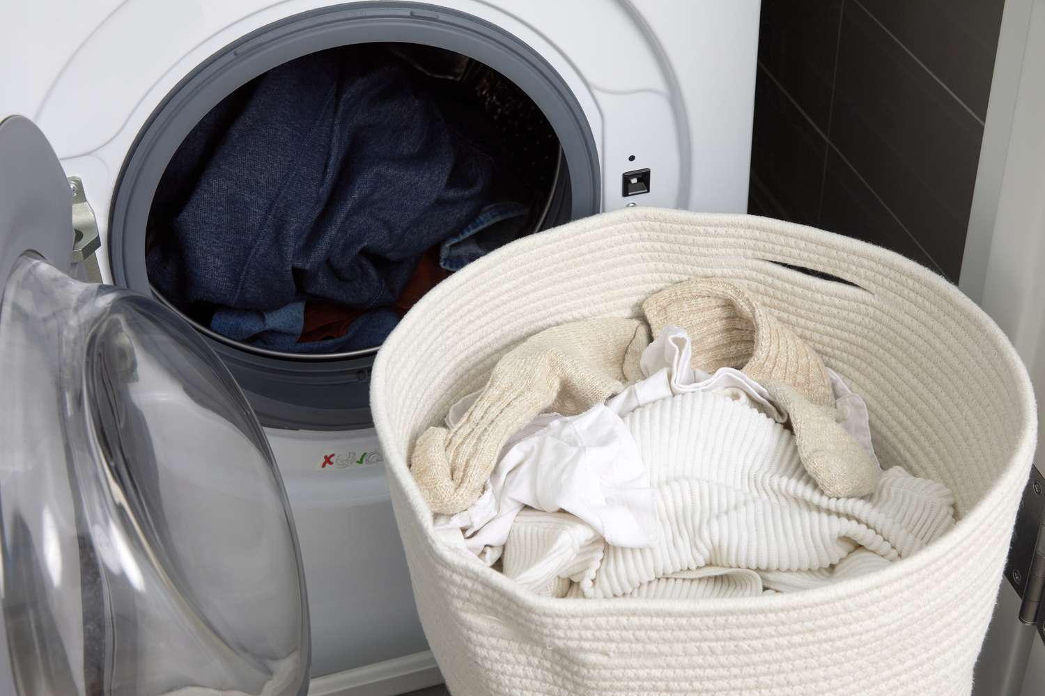 laundry sorted by color