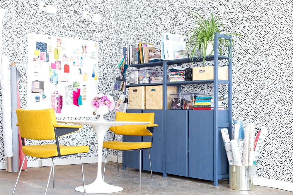 Ikea Ivar Blue Home Office Wallpaper