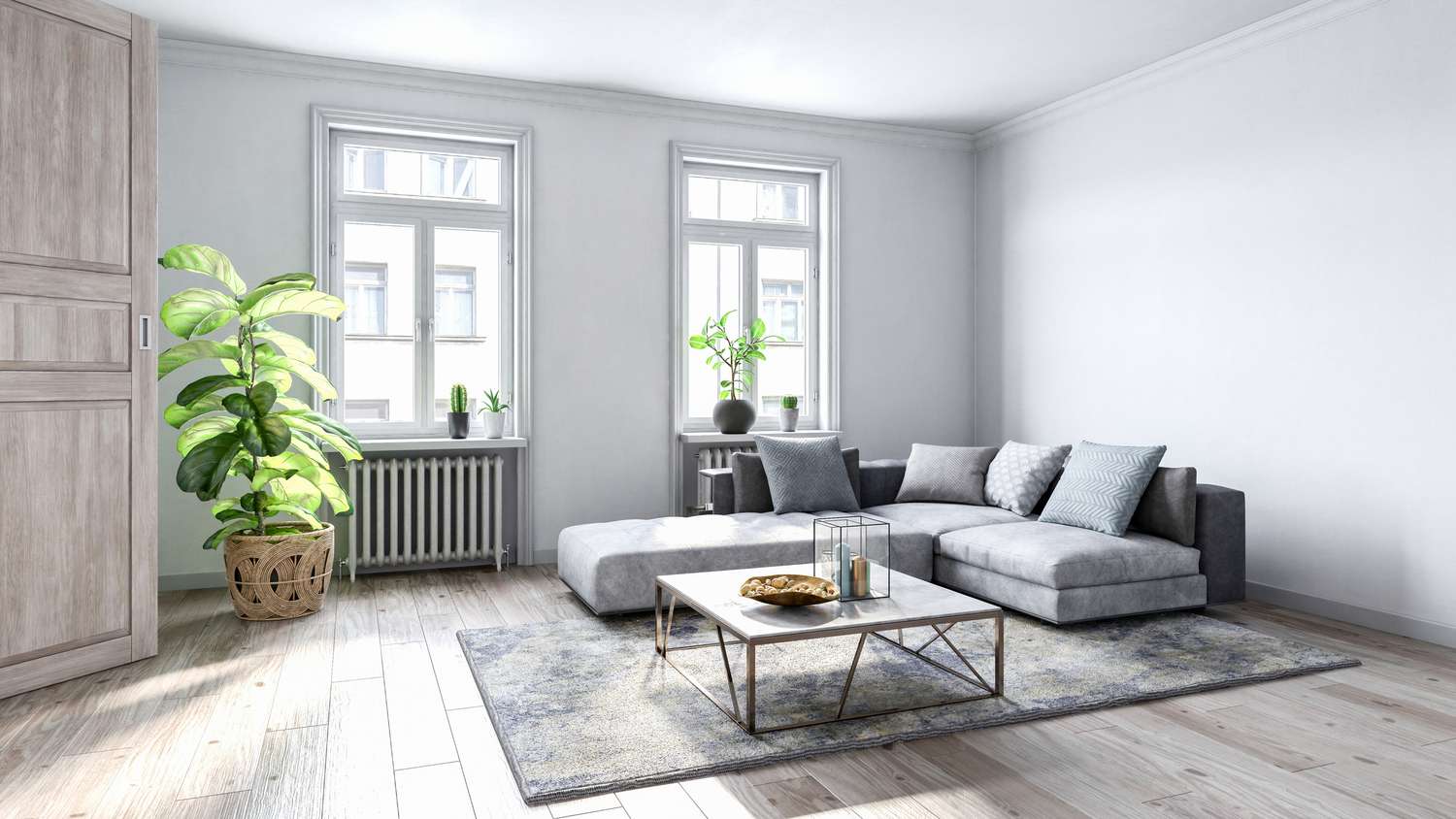 monochromatic living room