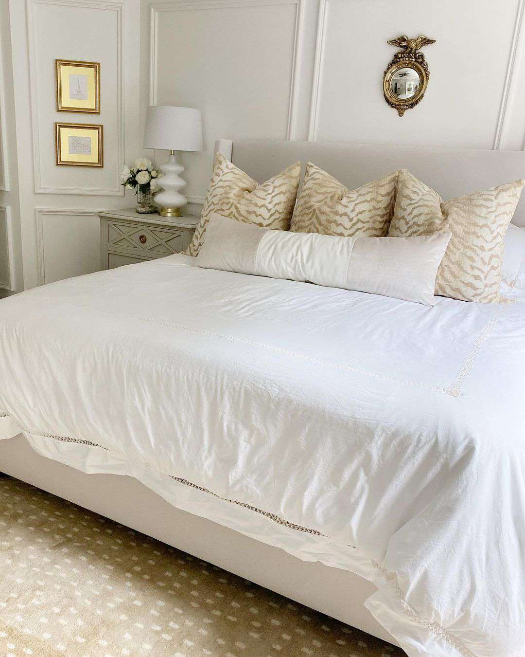 traditional white bedroom