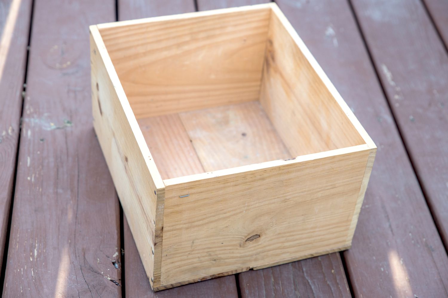 wood container to use for a planter