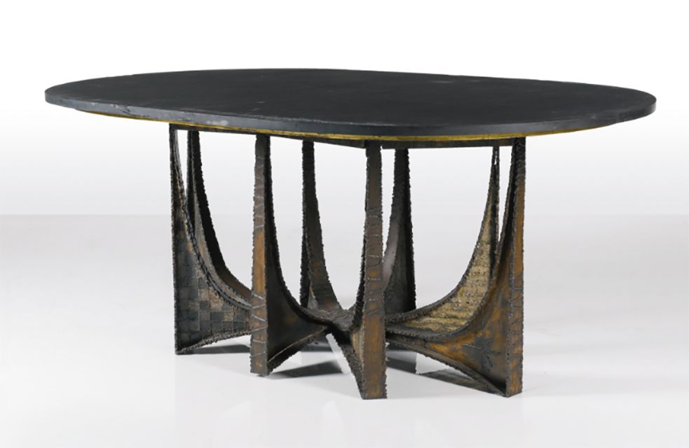 Paul Evans dining table in collaboration with Philip Lloyd Powell, c. 1964