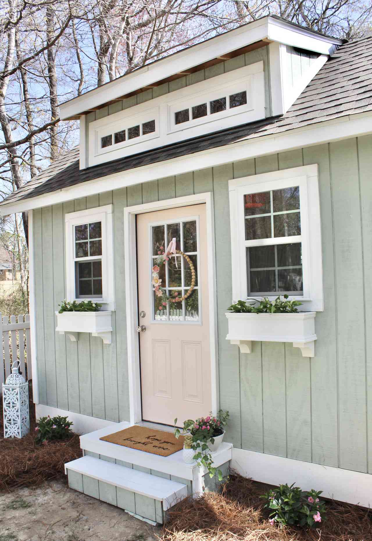 Pastel Pink Door Summer Home