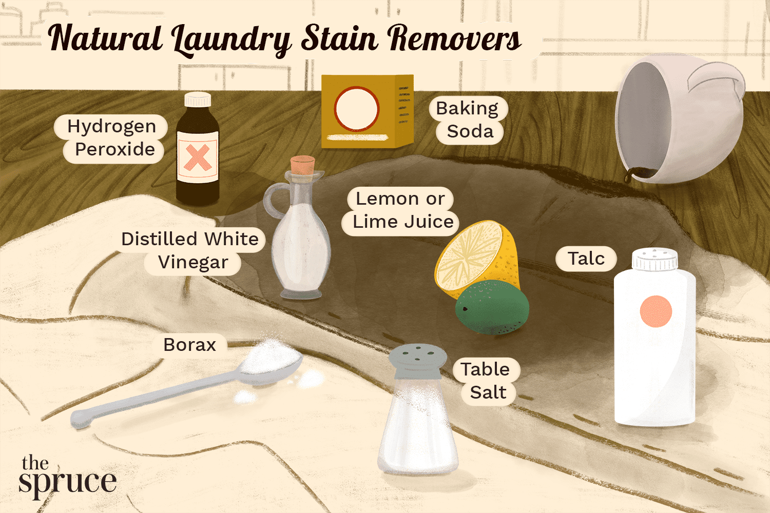 7 removedores naturais de manchas de lavanderia