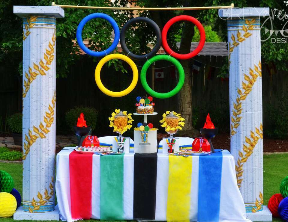 Olympics party decor