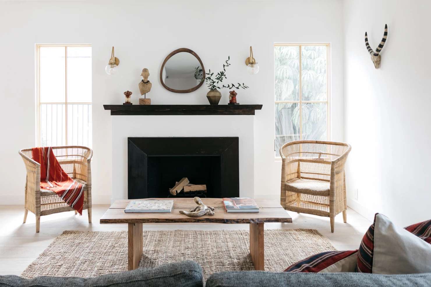 boho minimalist living rooms