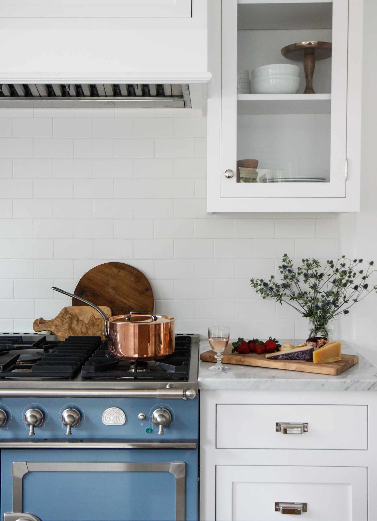 decoração proposital em uma cozinha