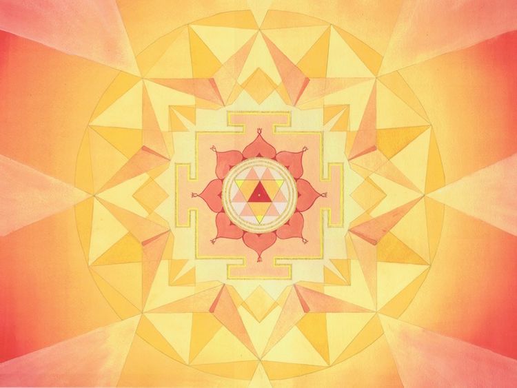 Durga Yantra Mandala von Holistic Spaces