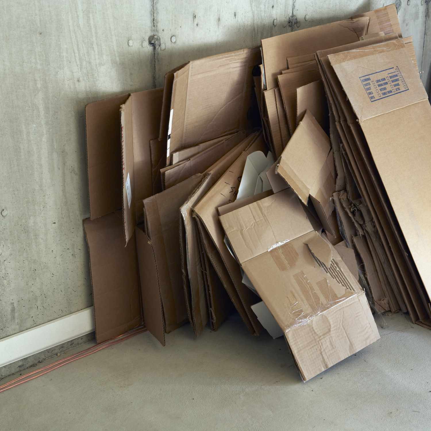Broken Down Cardboard Boxes