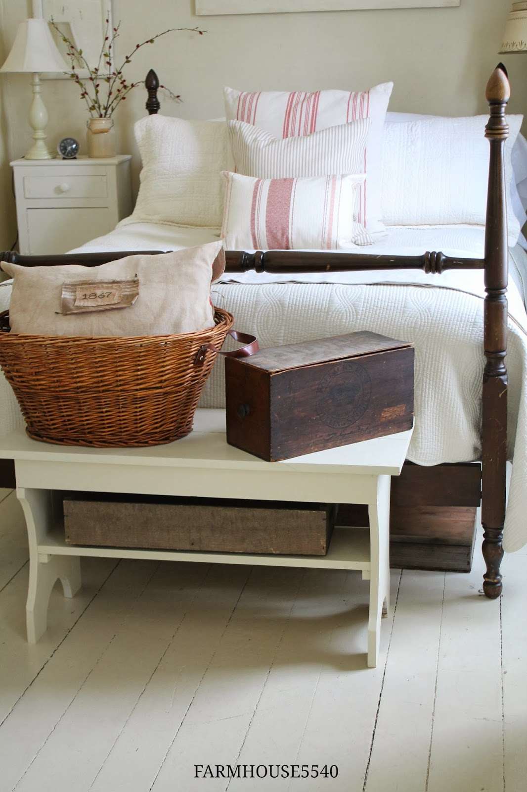 Niedliches Schlafzimmer im Bauernhaus