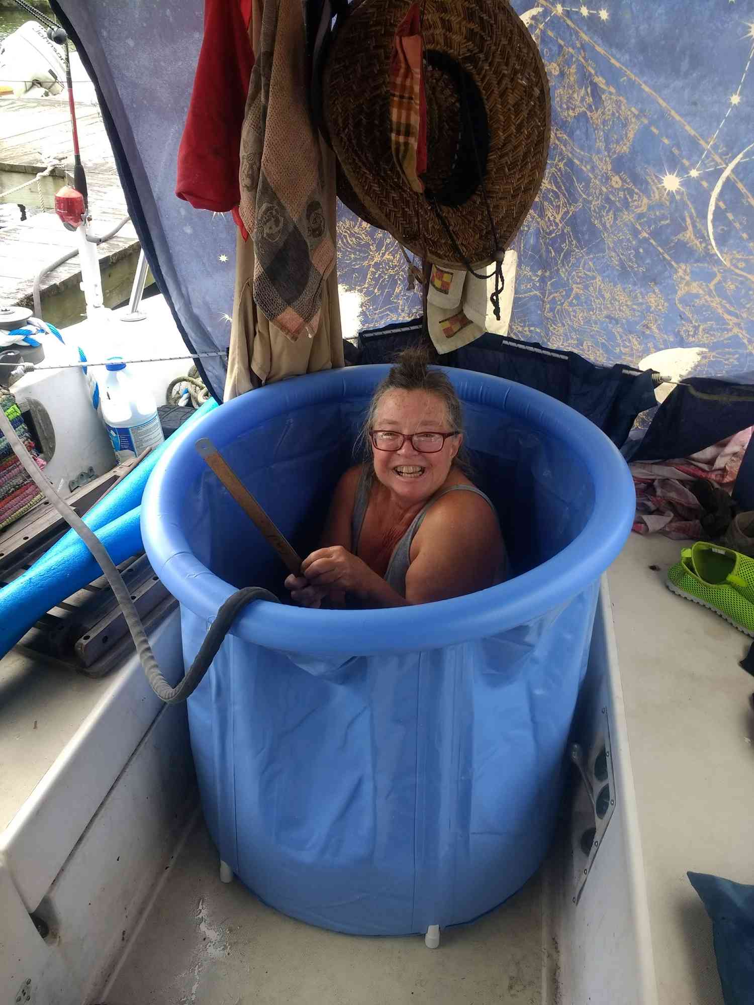 Baño en barco