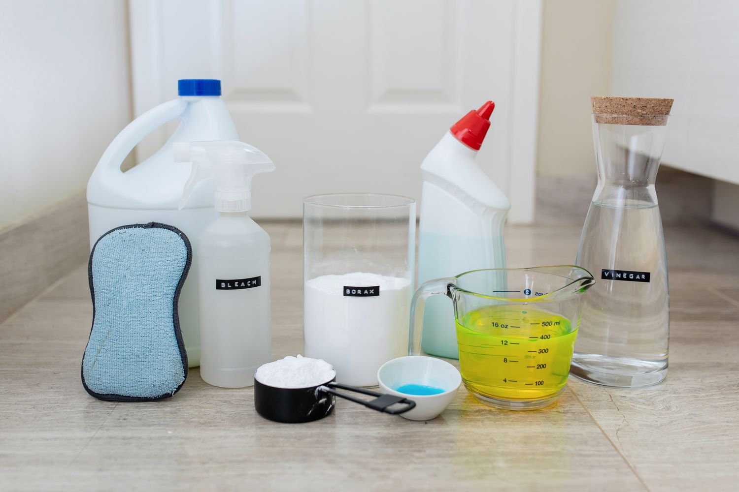 Níveis médios de pH de produtos de limpeza comuns