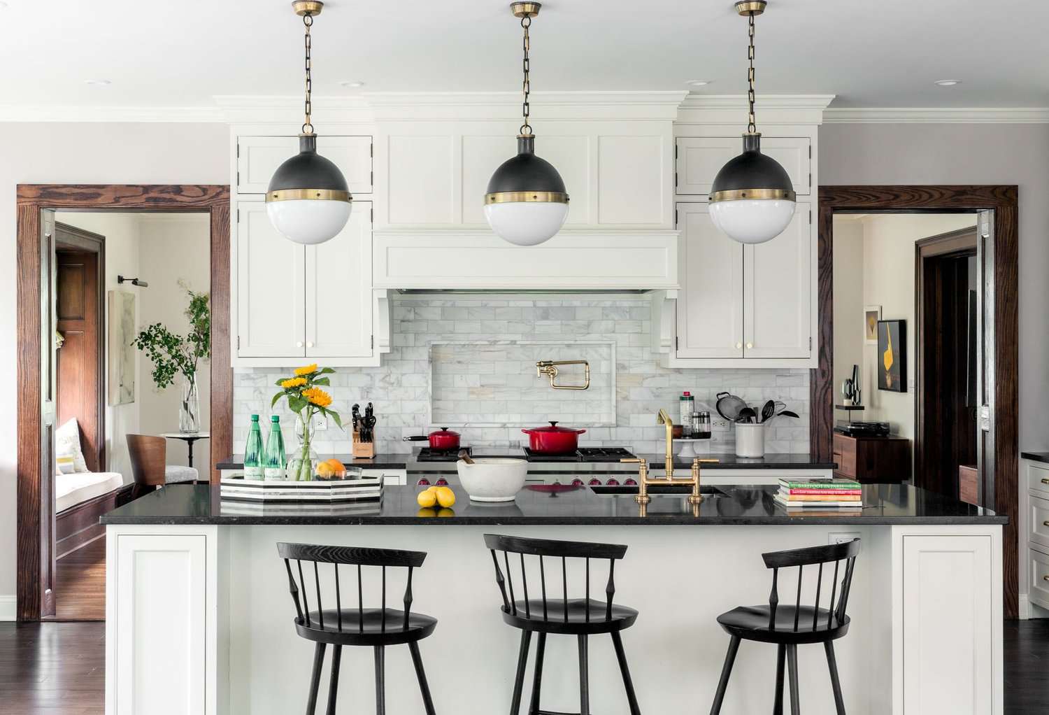 traditional white kitchen