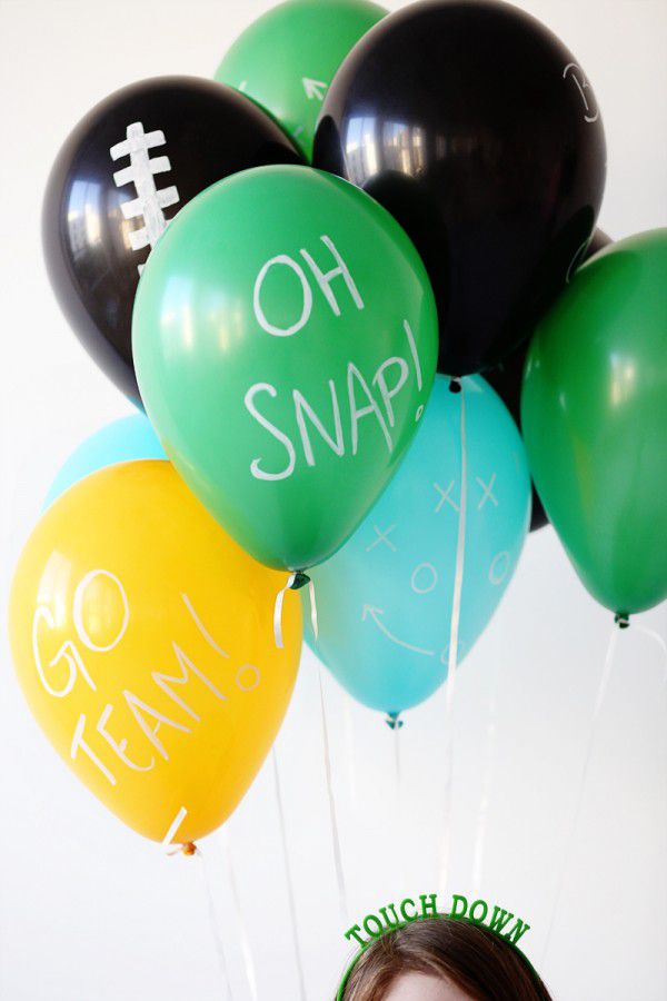 DIY Game Day Balloons