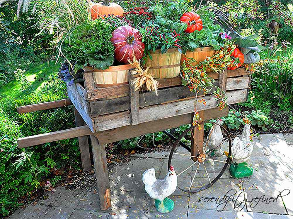 Gartenwagen aus Holzpaletten