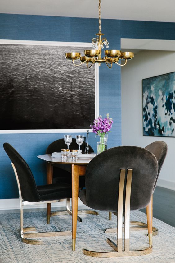 Statement Seating in a Dining Room