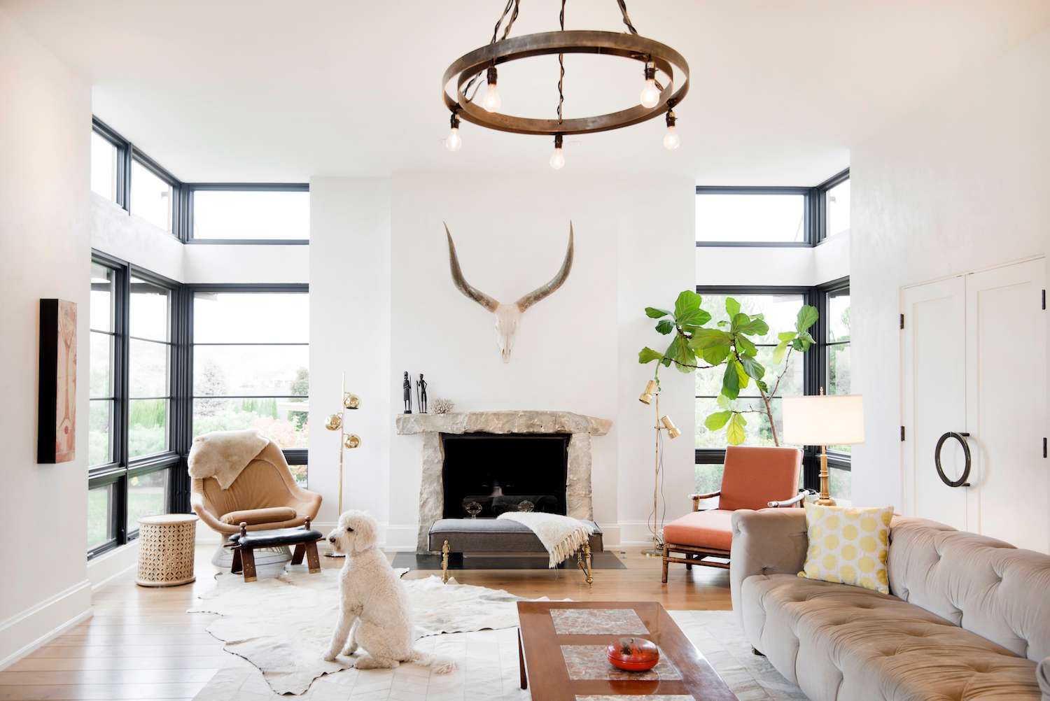 boho minimalist living room
