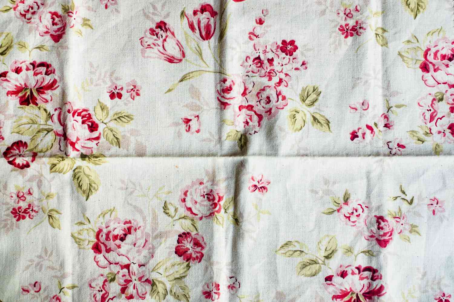 Floral chintz fabric