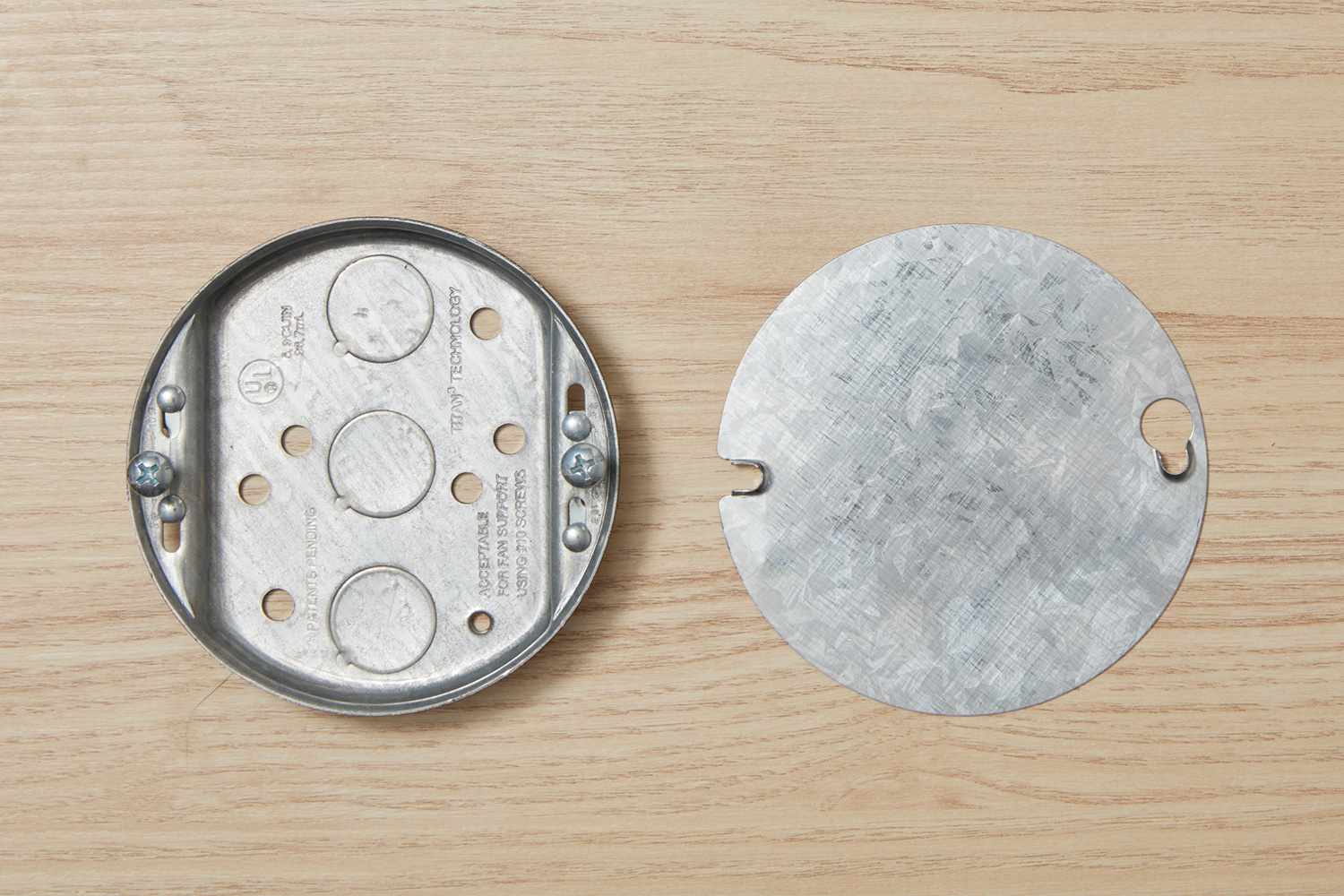 Round pan electrical box