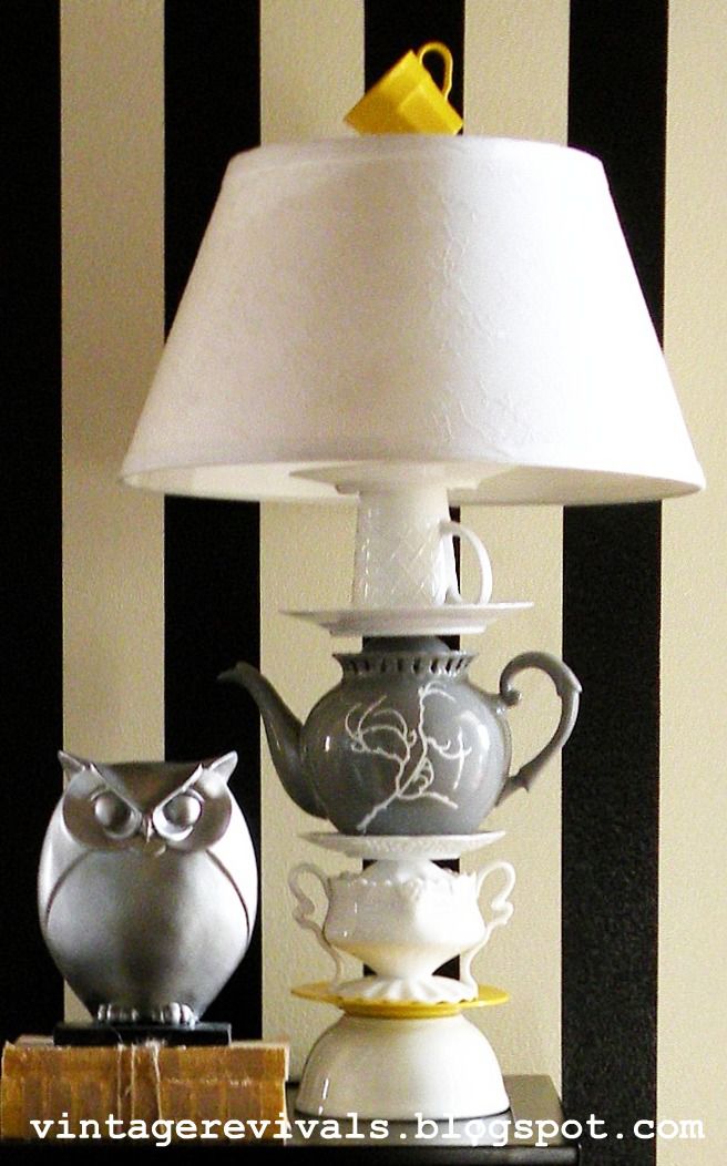 DIY Teacup lamp