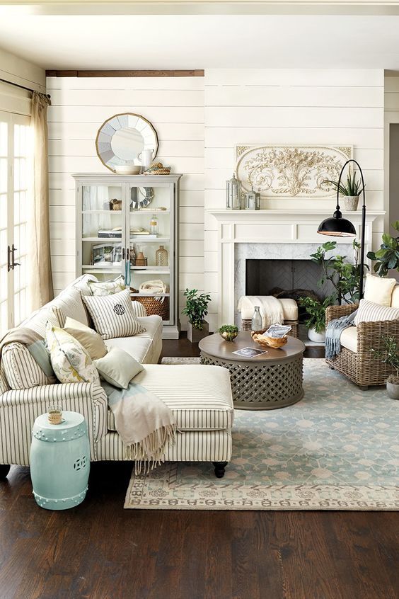 French Country style living room