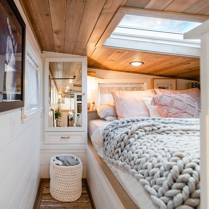 Trailhead Tiny loft bedroom