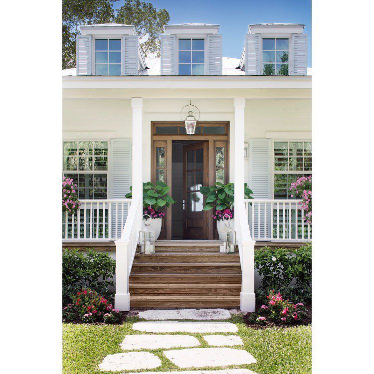 symmetry on porch