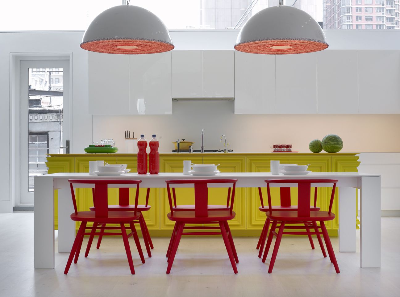 colorful kitchen