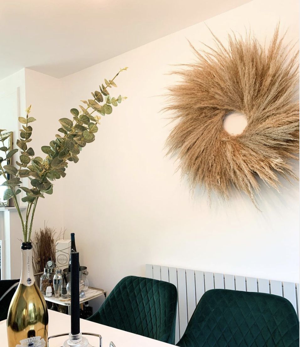 pampas grass wreath