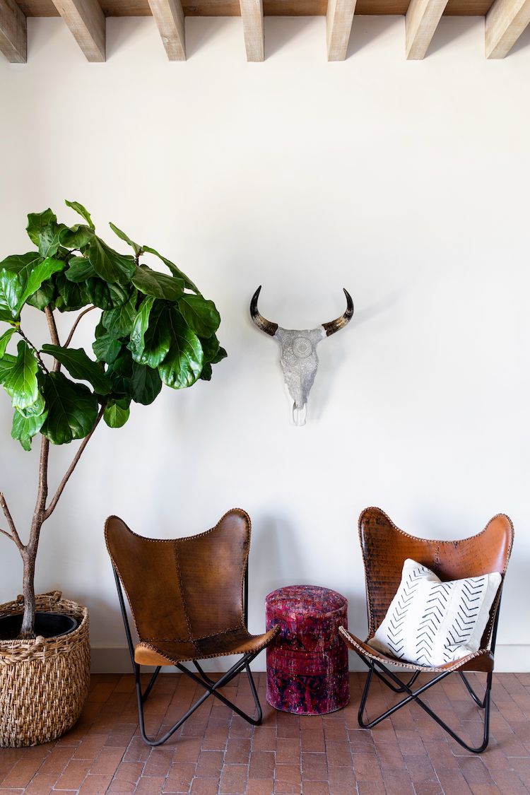 minimalist boho living room