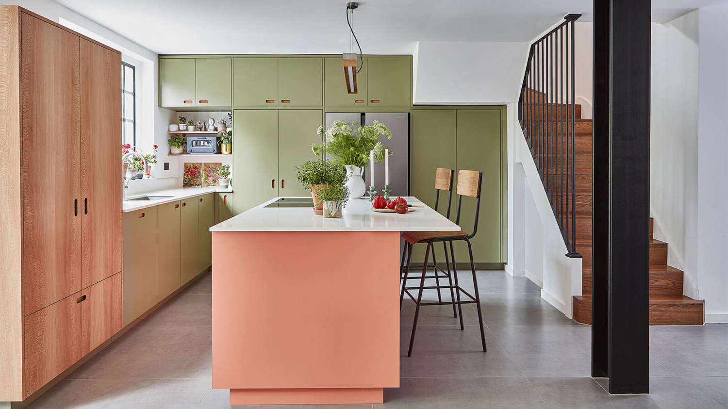 colorful kitchen