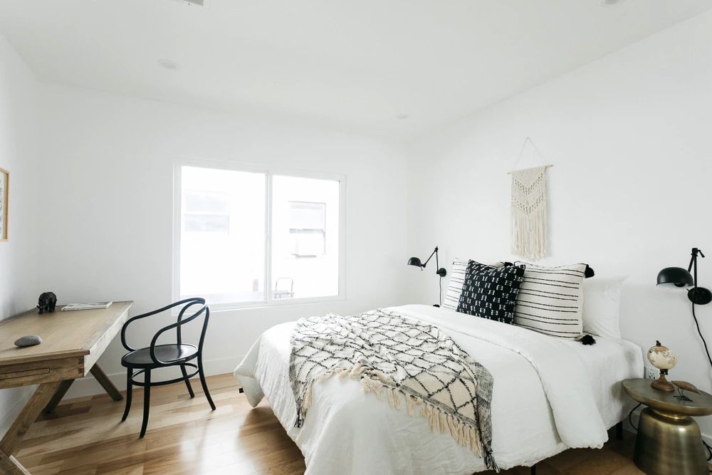 minimalistische schlafzimmerideen