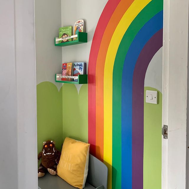 rainbow mural