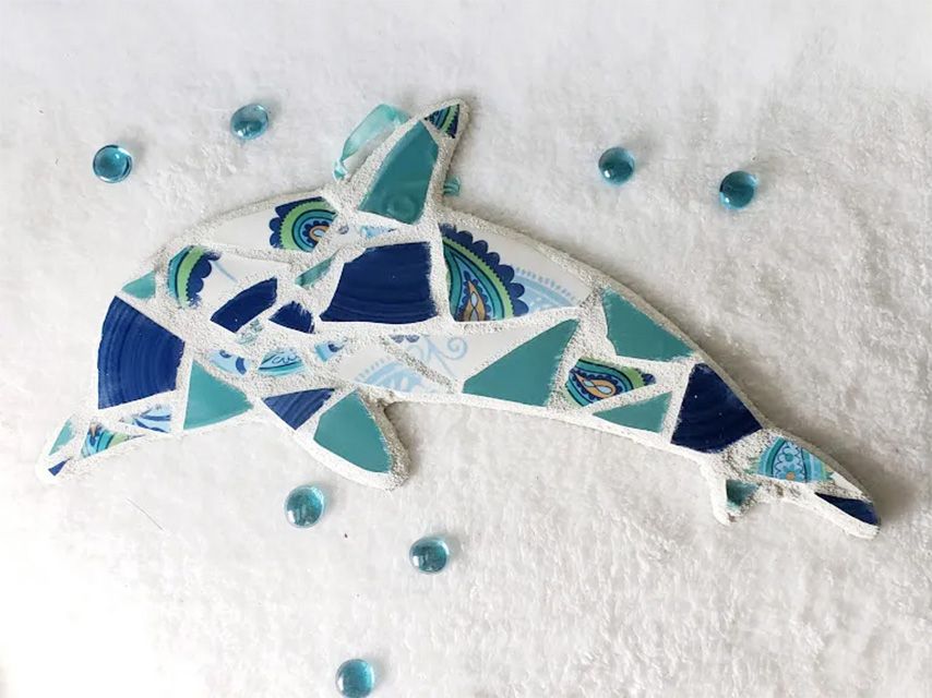 Un delfín mosaico