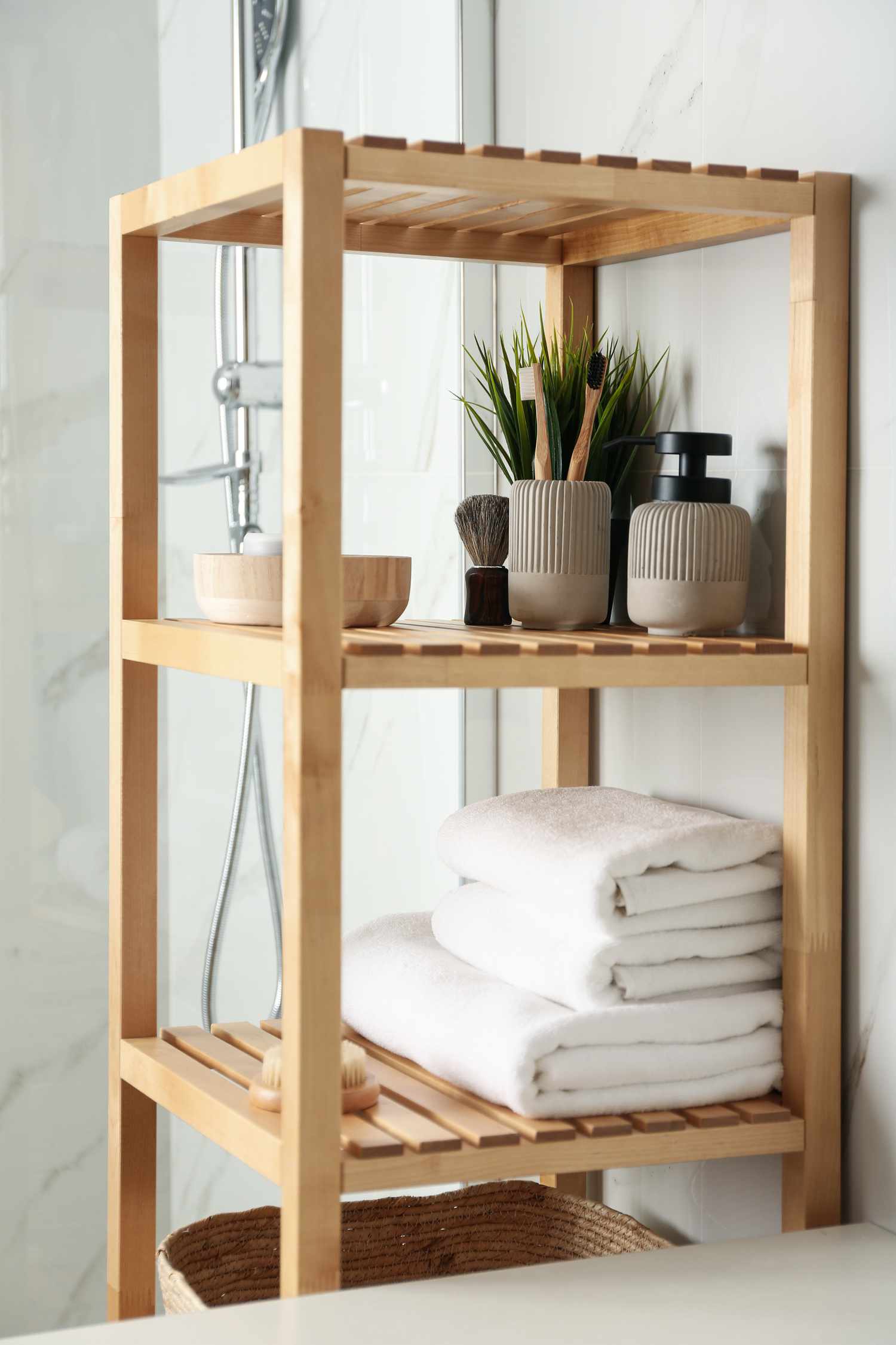 Idées de rangement pour salle de bain-douche