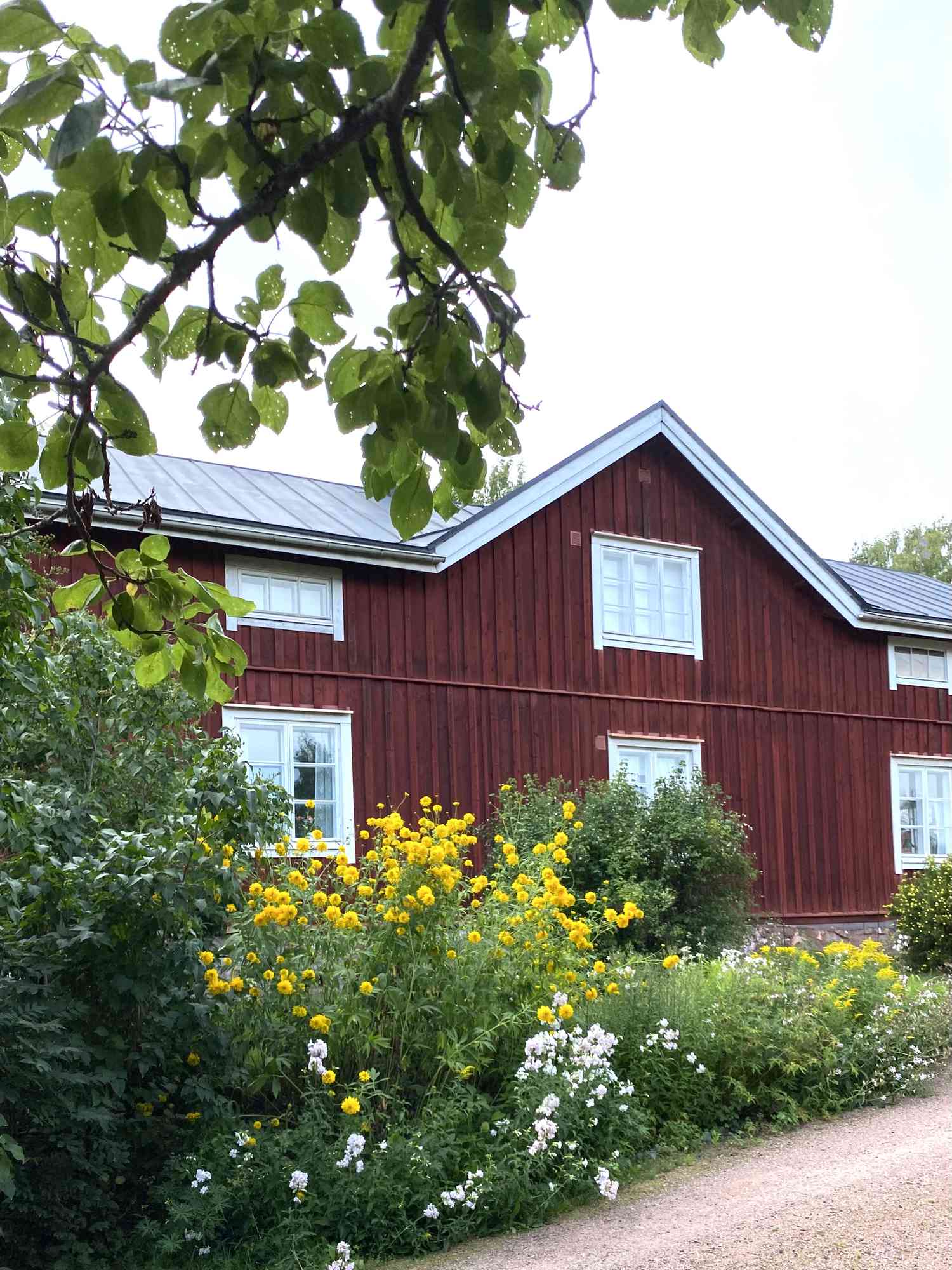 Altes finnisches Bauernhaus außen