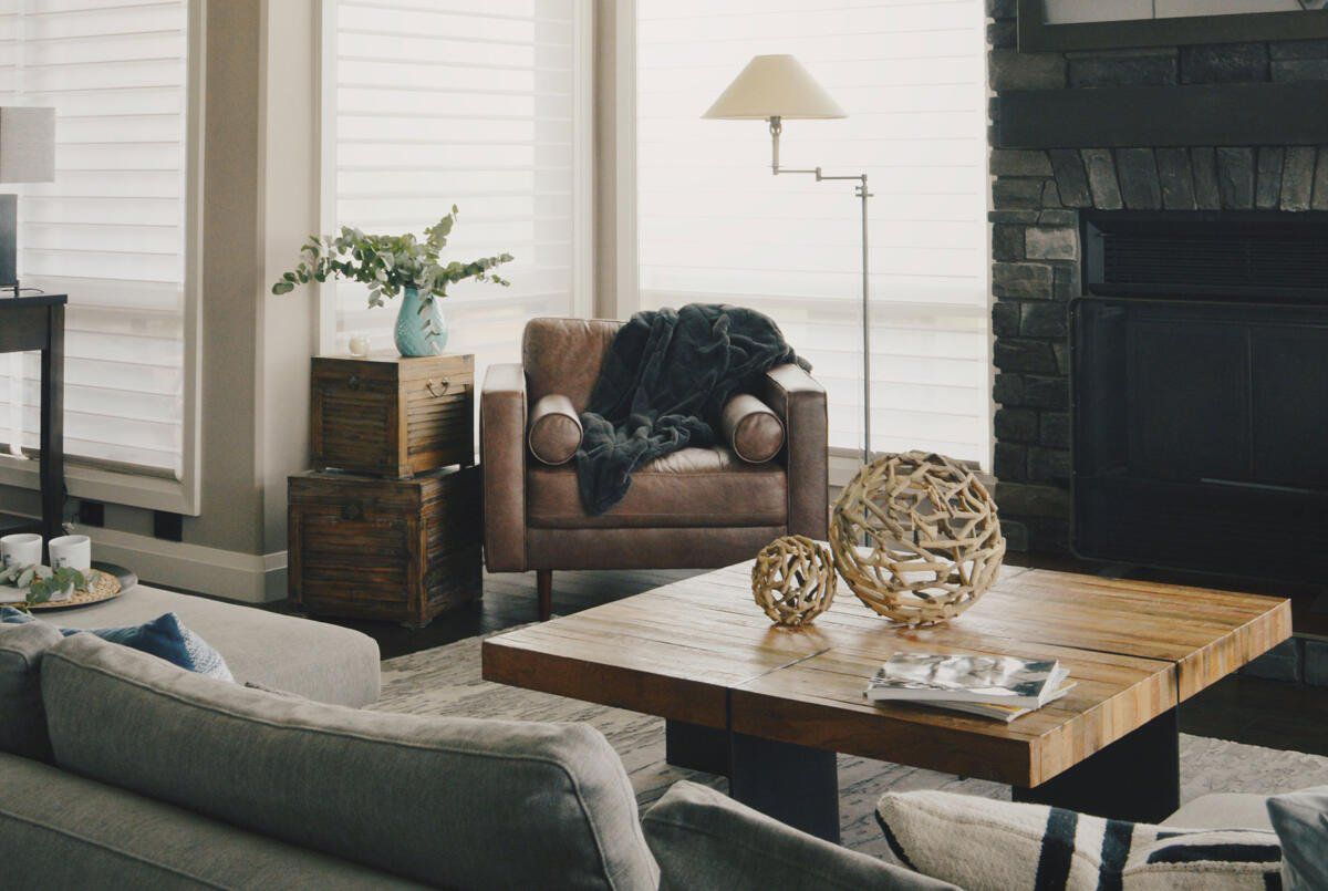 warm neutral living room