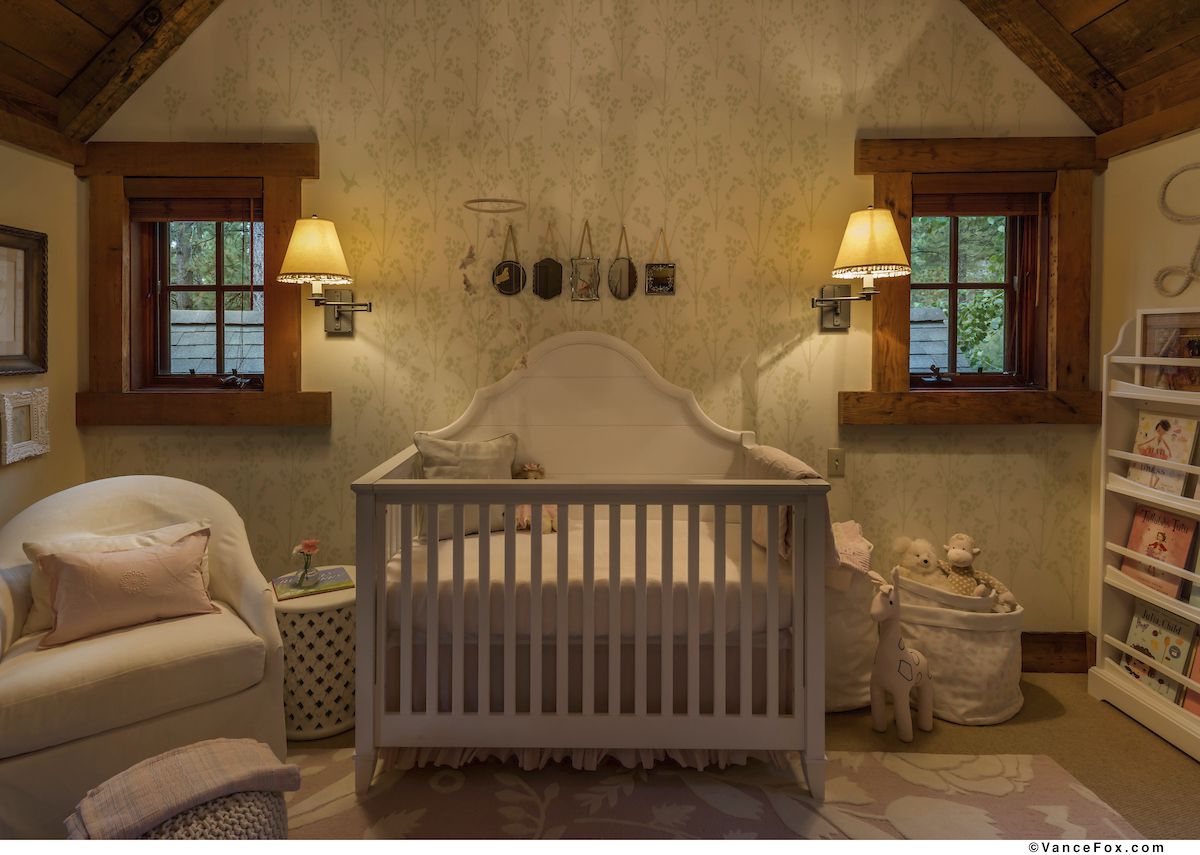 nursery with convertible bed