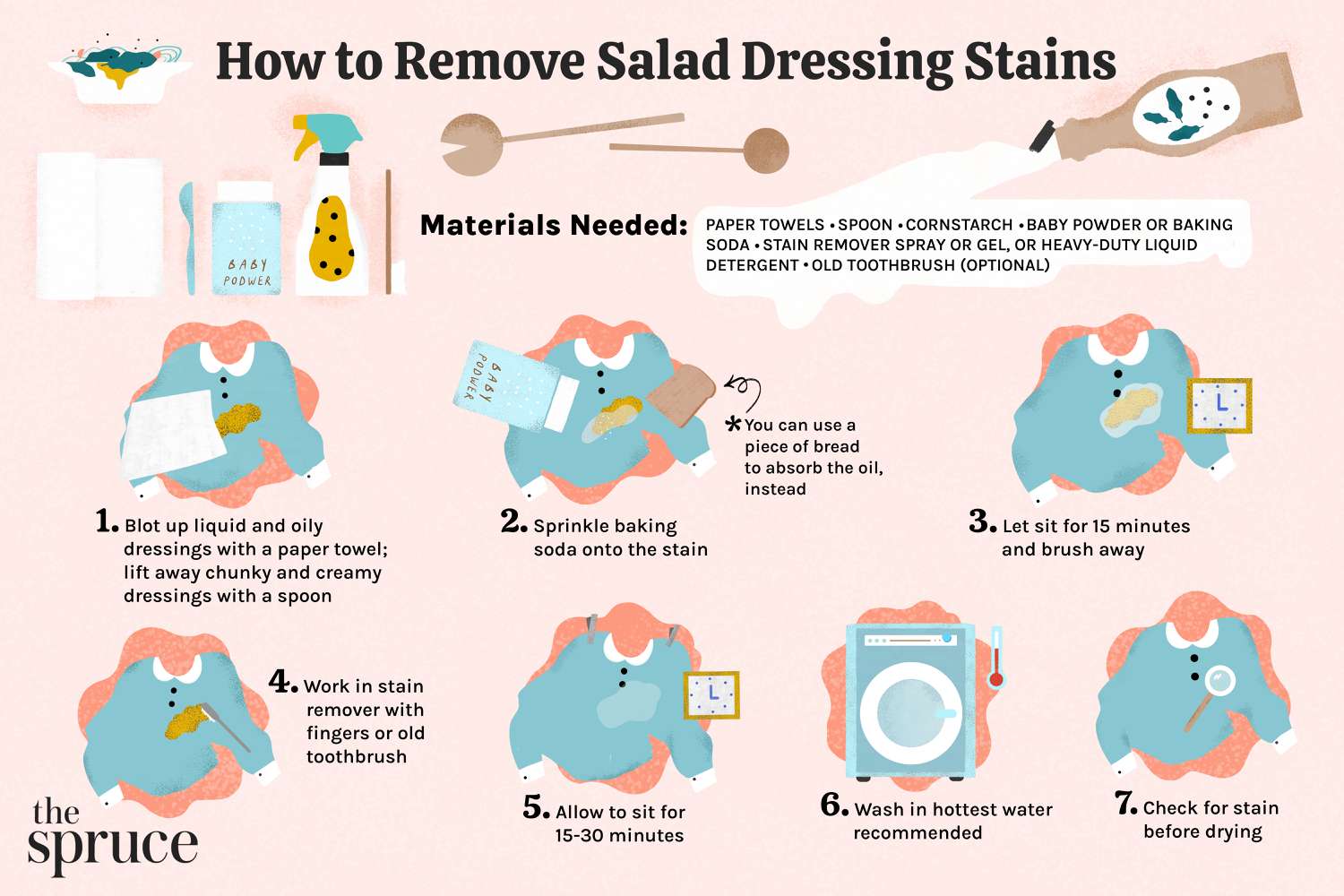 How to Remove Salad Dressing Stains