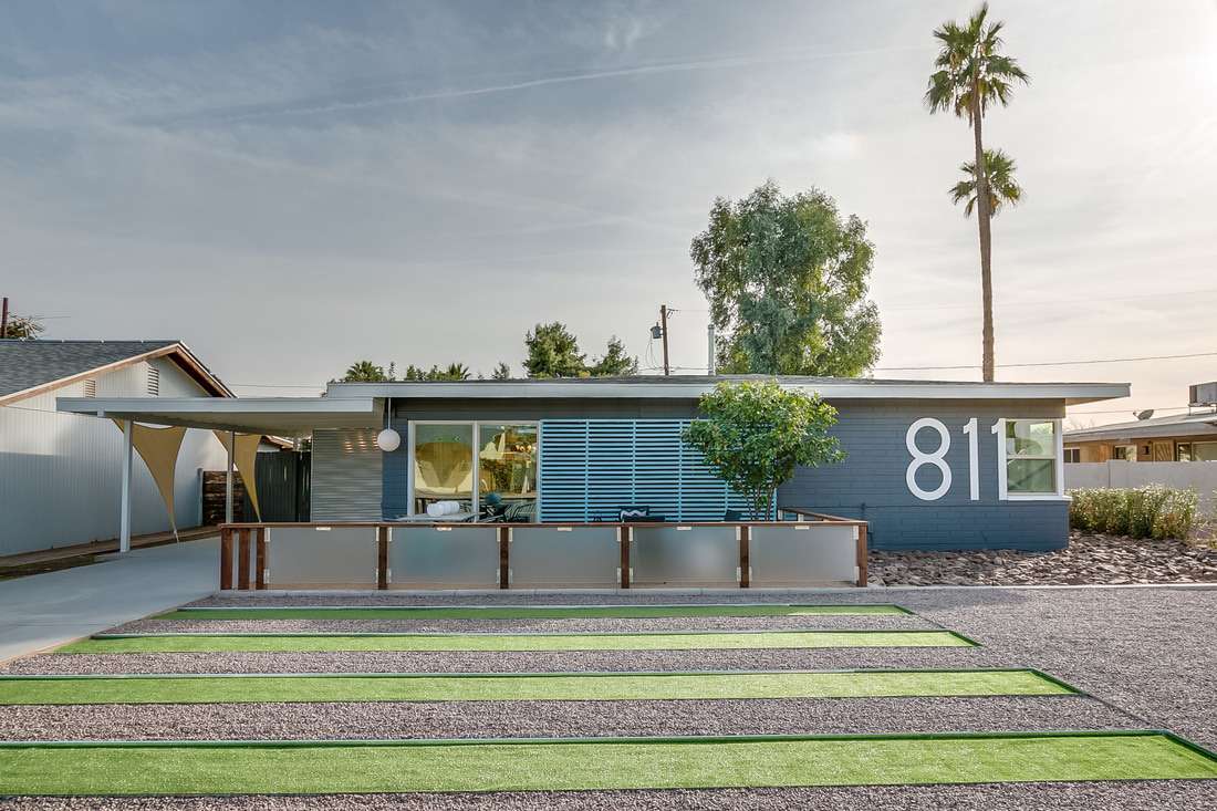 Modernes Ranchhaus aus der Mitte des Jahrhunderts in Palm Springs