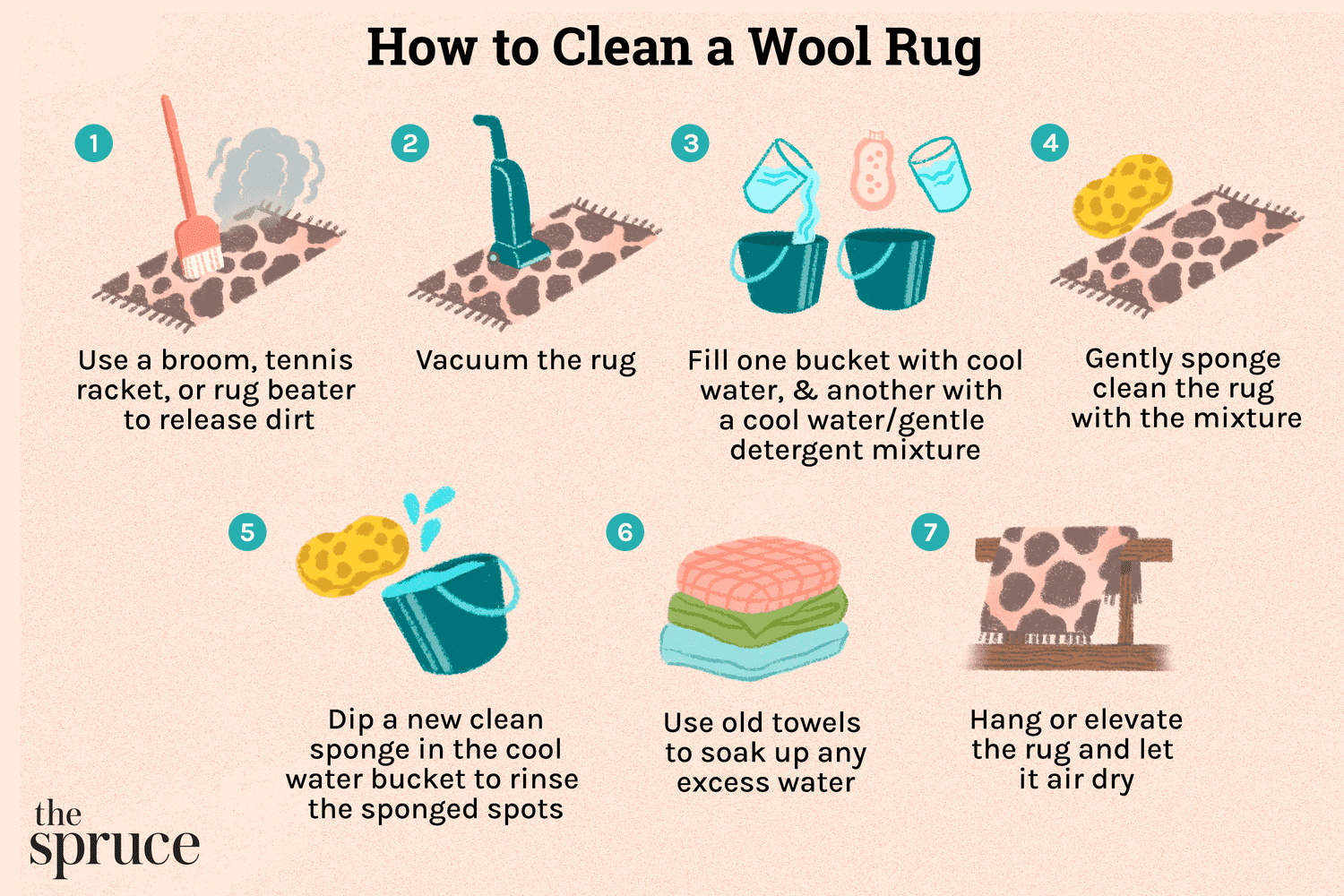 Cómo limpiar una alfombra de lana