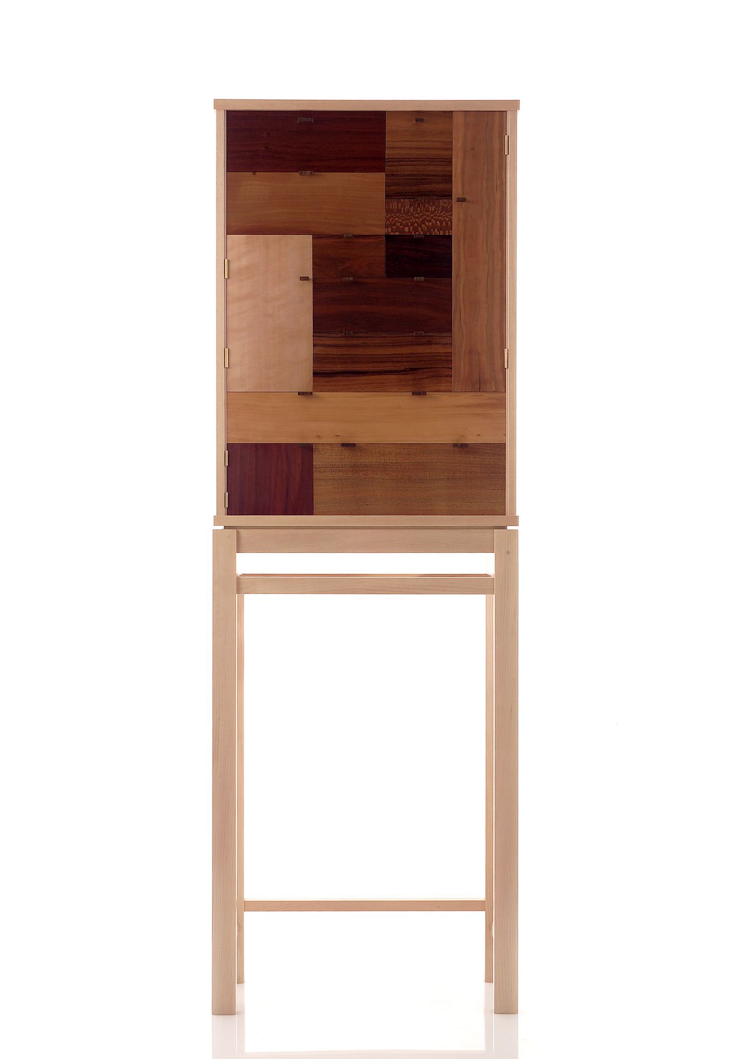 Mueble patchwork que Laura hizo para sus padres.