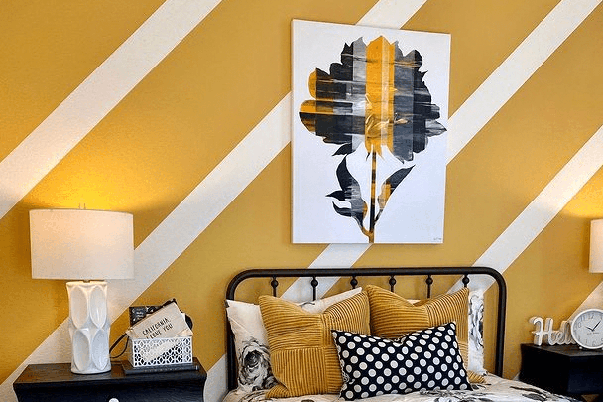 18 Impresionantes ideas de paredes a rayas para un espacio bonito y único