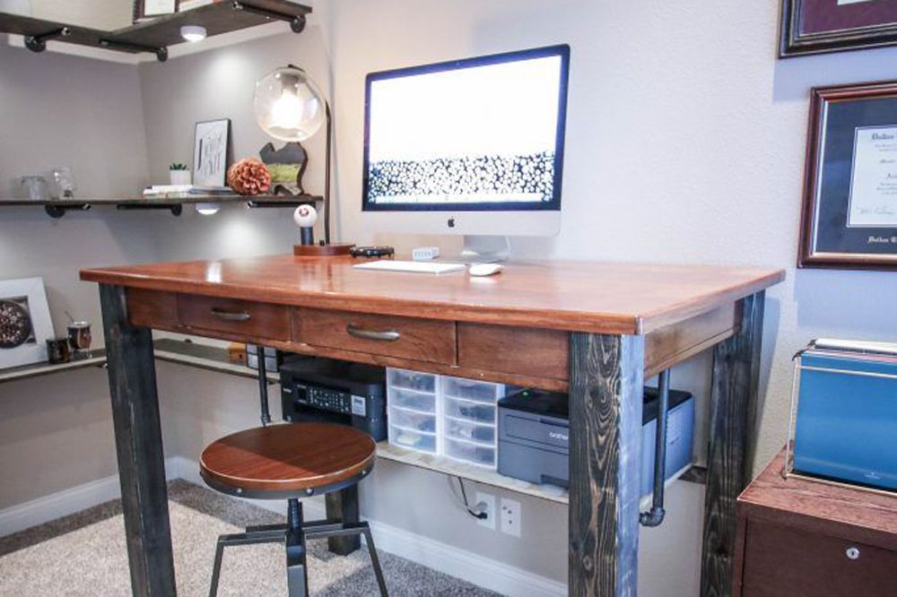 11 escritorios de pie DIY que puedes construir hoy mismo