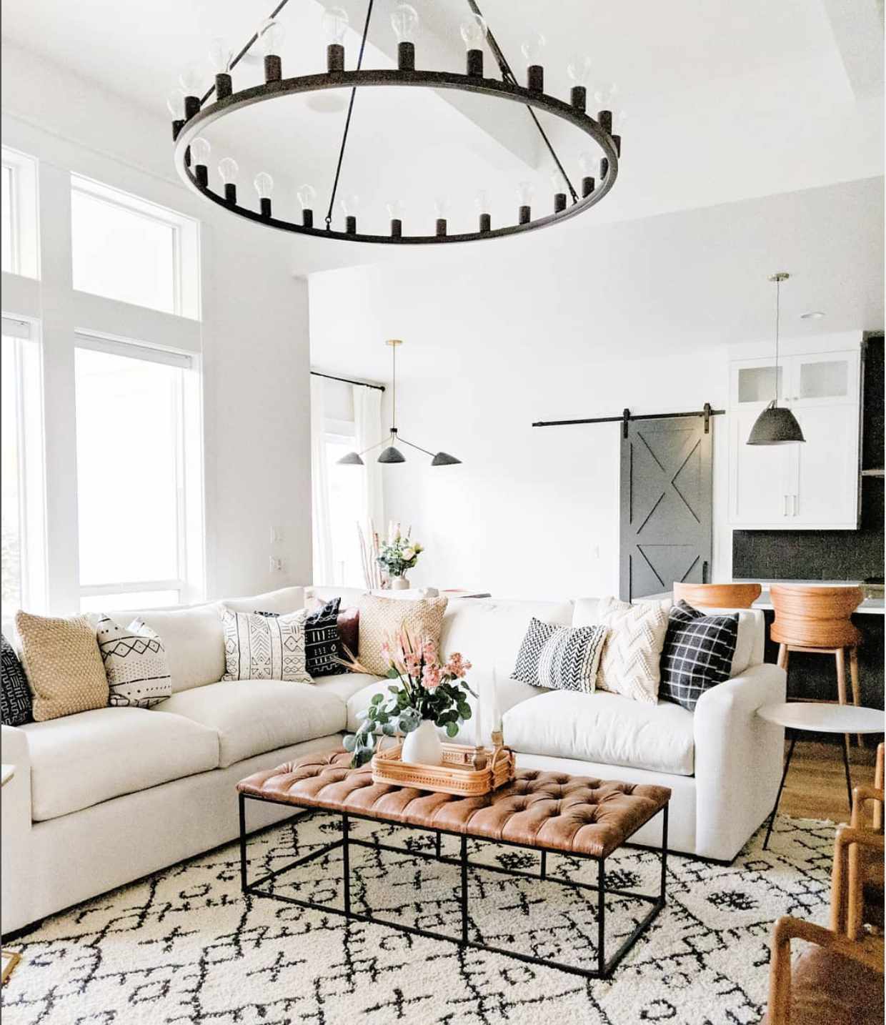 scandi farmhouse living room