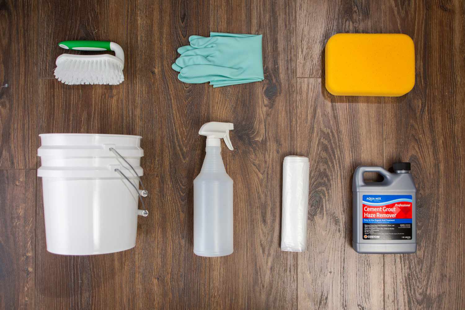 Tools and materials for getting grout haze off tile