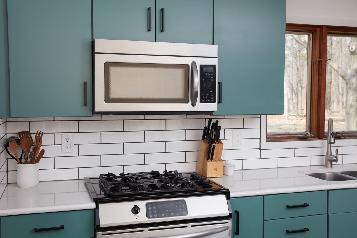 25 Ideias de armários de cozinha verdes