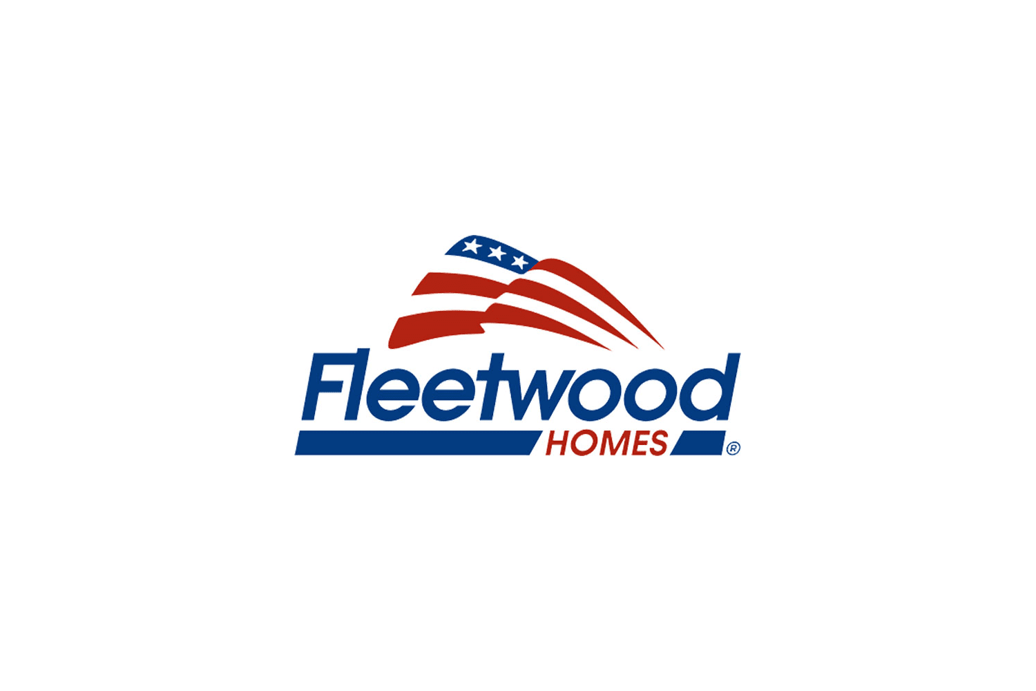 Fleetwood Homes Logo mit amerikanischer Flagge