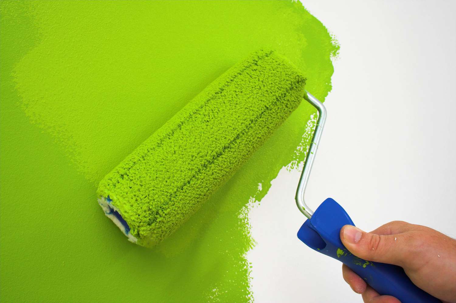 Pintar pared con verde